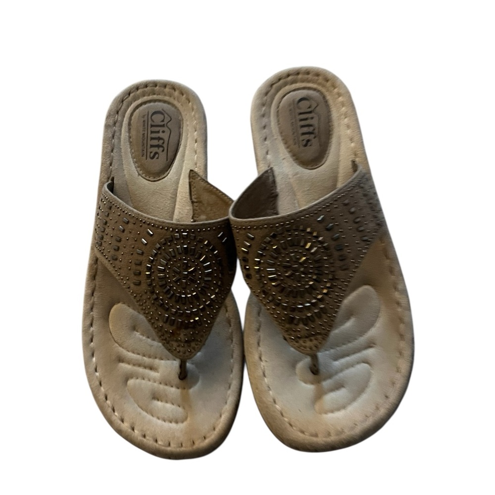 Cliffs Women's Tan Sandals Pre-owned